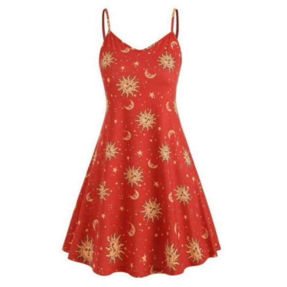 Dresses & Skirts - Sun and Moon Galactic Tank Top Dress M